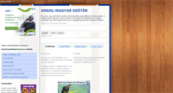 Desktop Screenshot of angol-magyar-szotar.hu